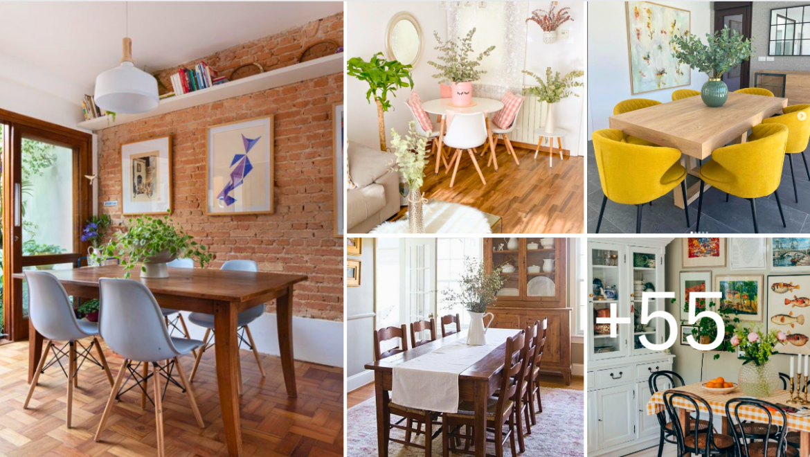 Salas de comer sencillas y prácticas