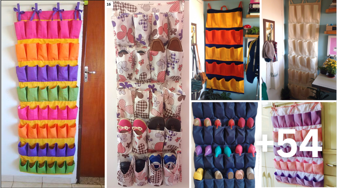 Como hacer zapateras sencillas y fáciles de tela