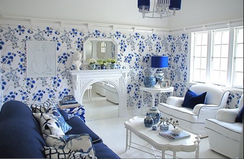 Combinaciones de azul en decoración