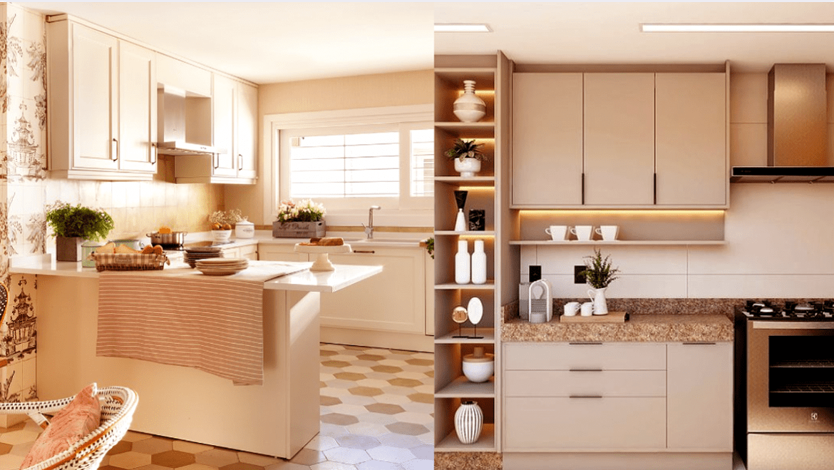 60 COCINAS PRECIOSAS DECORADAS EN BEIGE