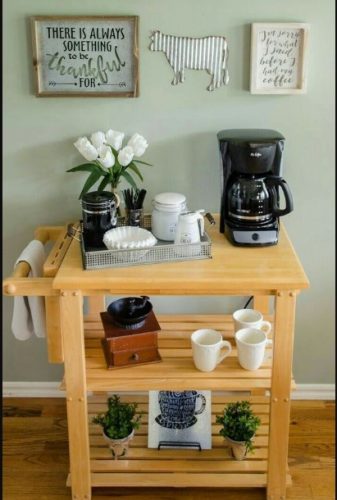 45 ideas sencillas y bonitas para armar tu rincón del café en casa
