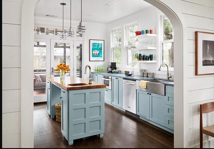 COCINAS EN COLOR AZUL SENCLLEZ Y BELLEZA - Blog de Mary