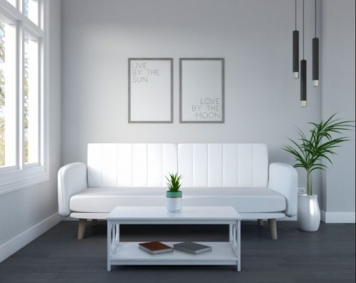 Cómo combinar muebles con paredes grises