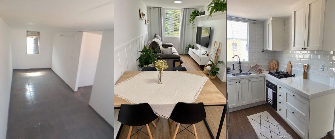 Antes y después de reformar un pequeño departamento