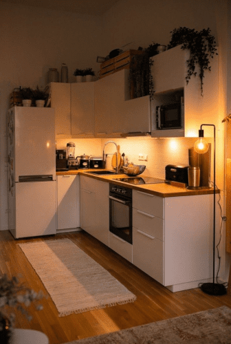 Cómo decorar cocinas pequeñas y blancas 1-Aprovecha la luz: si puedes trata de colocar ventanas lo más amplias posibles para que entre la luz, ¡hazlo! Te sentirás más cómoda.