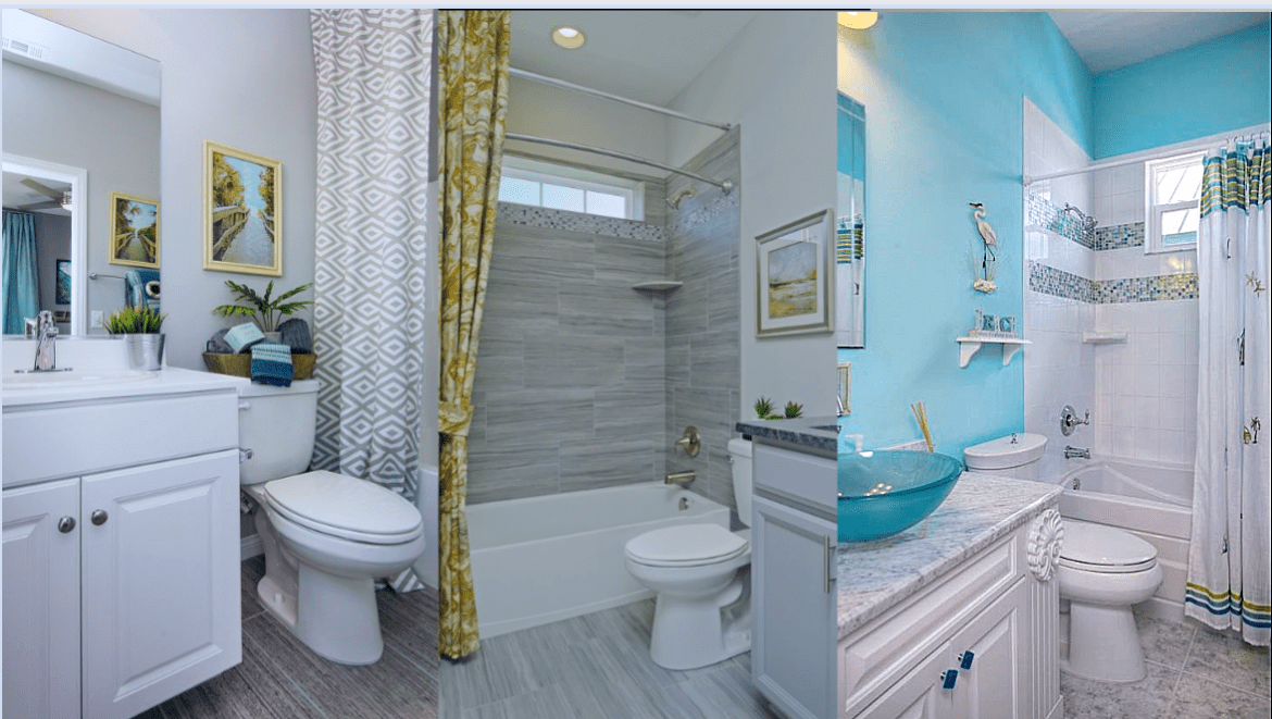 50 Decoraciones preciosas de baños con cortinas