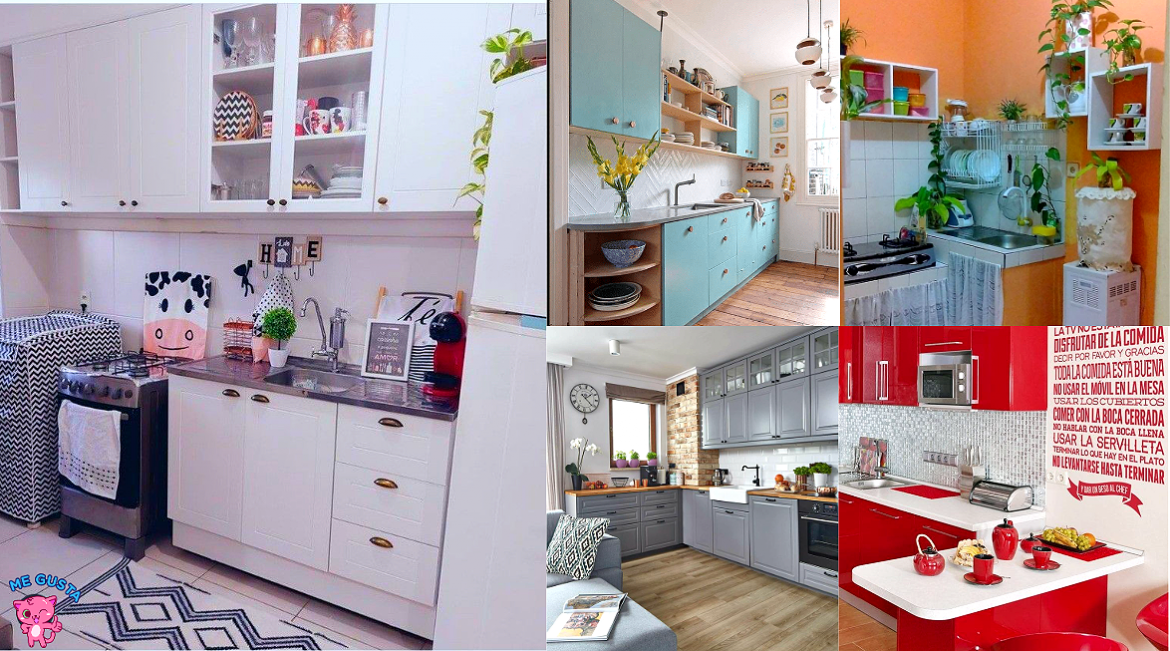 Cómo elegir colores para pintar una cocina pequeña y sencilla.