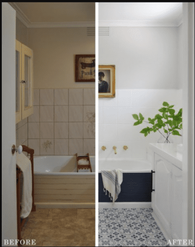 Reforma de algunos baños con ideas sencillas y pintura para azulejos - Blog  de Mary