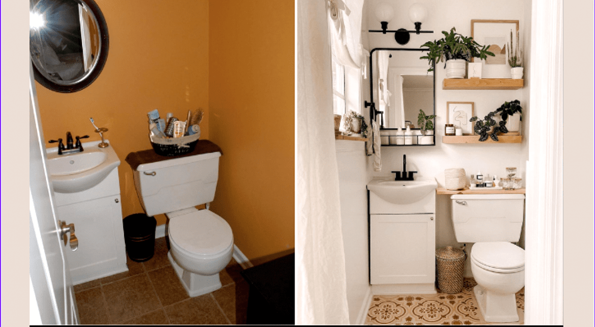 Reforma de algunos baños con ideas sencillas y pintura para azulejos