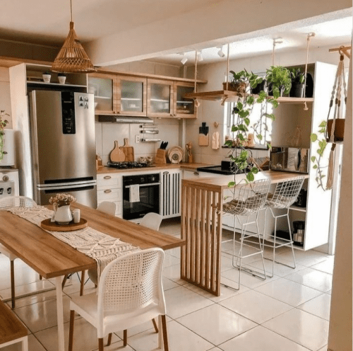 Cómo integrar una cocina comedor en espacios pequeños