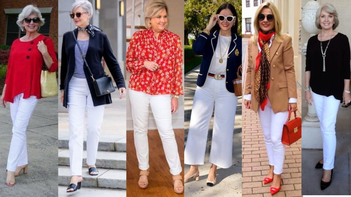Pantalones Blancos para Mujeres Maduras