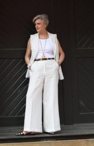 Pantalones Blancos para Mujeres Maduras