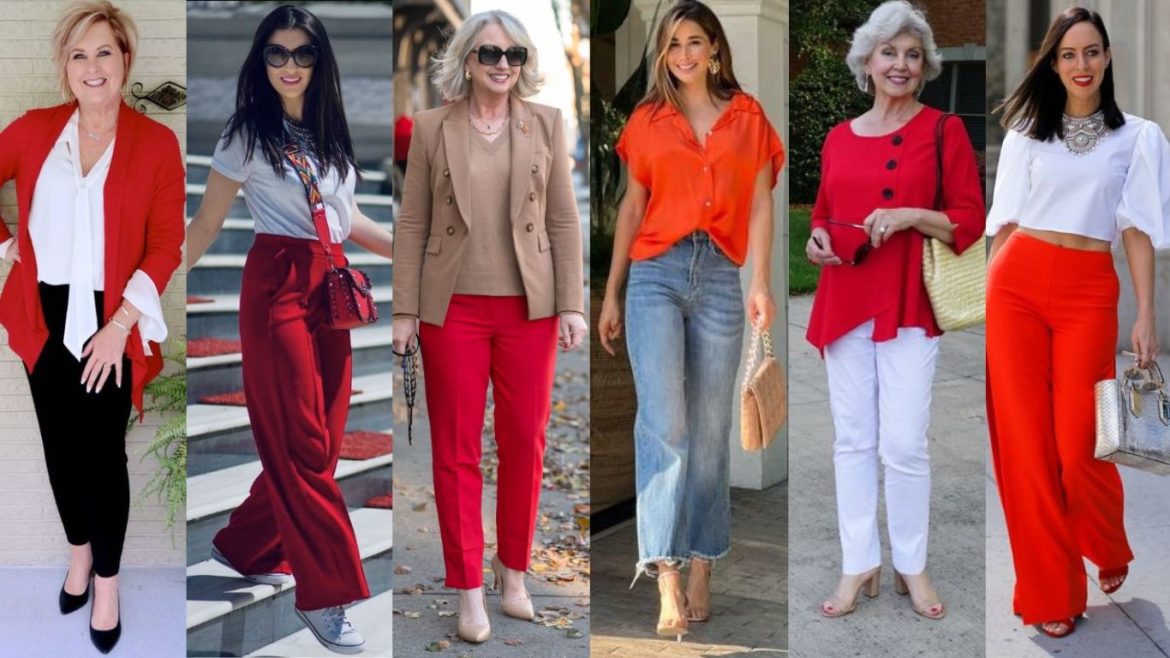 Looks Femeninos Combinando Rojo